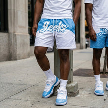 Load image into Gallery viewer, GEEKS Windbreaker Shorts to match Retro Jordan 11 Low UNC sneakers