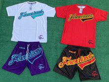 Load image into Gallery viewer, Forever Laced FL Stadium Mesh Shorts to match Retro Jordan 14 Ferrari sneakers