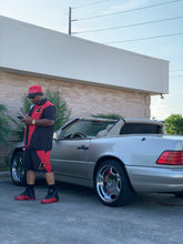 Load image into Gallery viewer, Super S Windbreaker Short Set match the Retro Jordan 14 Ferrari sneakers