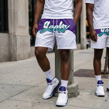 Load image into Gallery viewer, GEEKS Windbreaker Shorts to match Retro Jordan 5 Grape sneakers