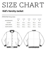 Load image into Gallery viewer, Loyalty Makes You Family Youth Varsity Jacket to match Retro Jordan 11 Gratitude sneakers