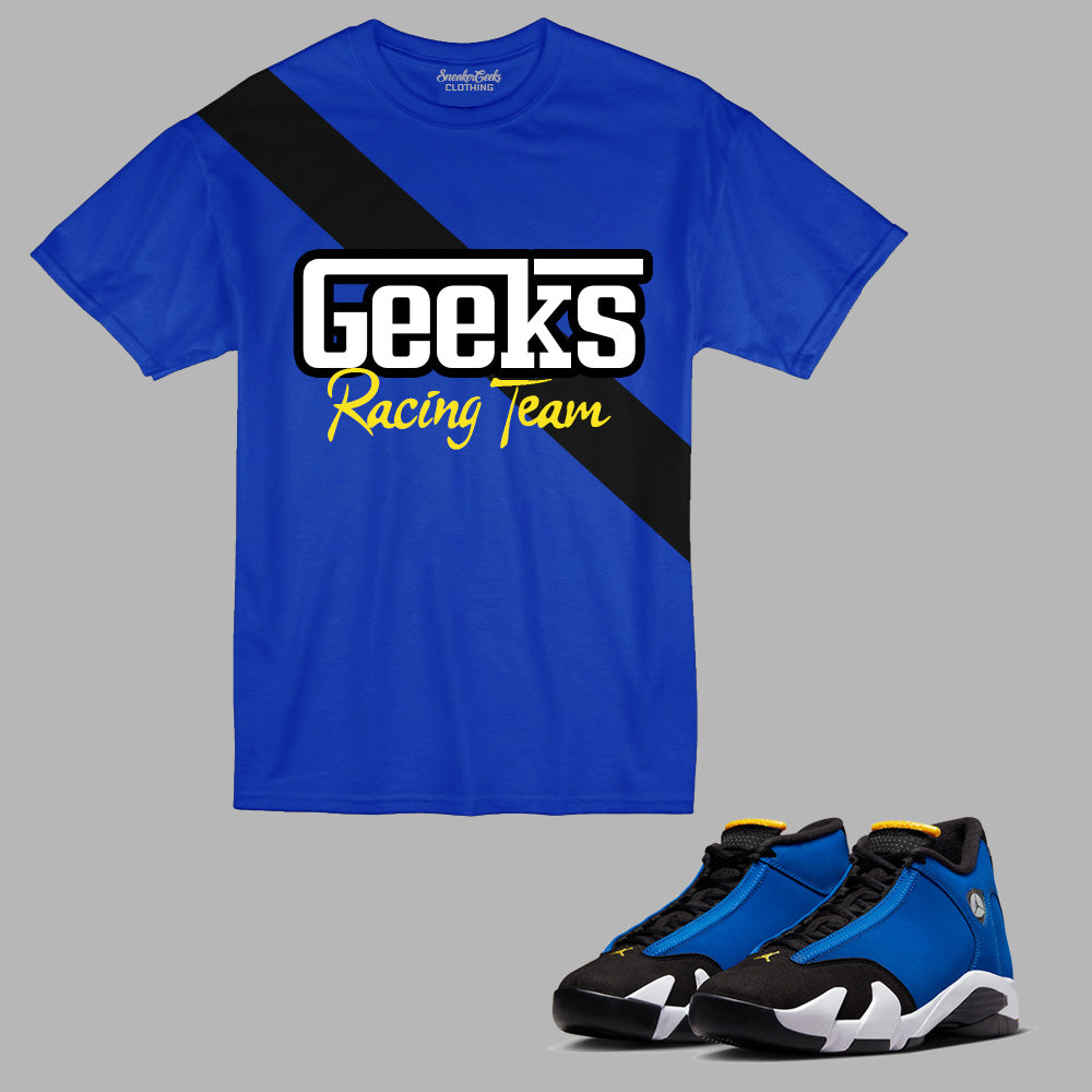 GEEKS Racing Team T-Shirt to match the Retro Jordan 14 Laney sneakers