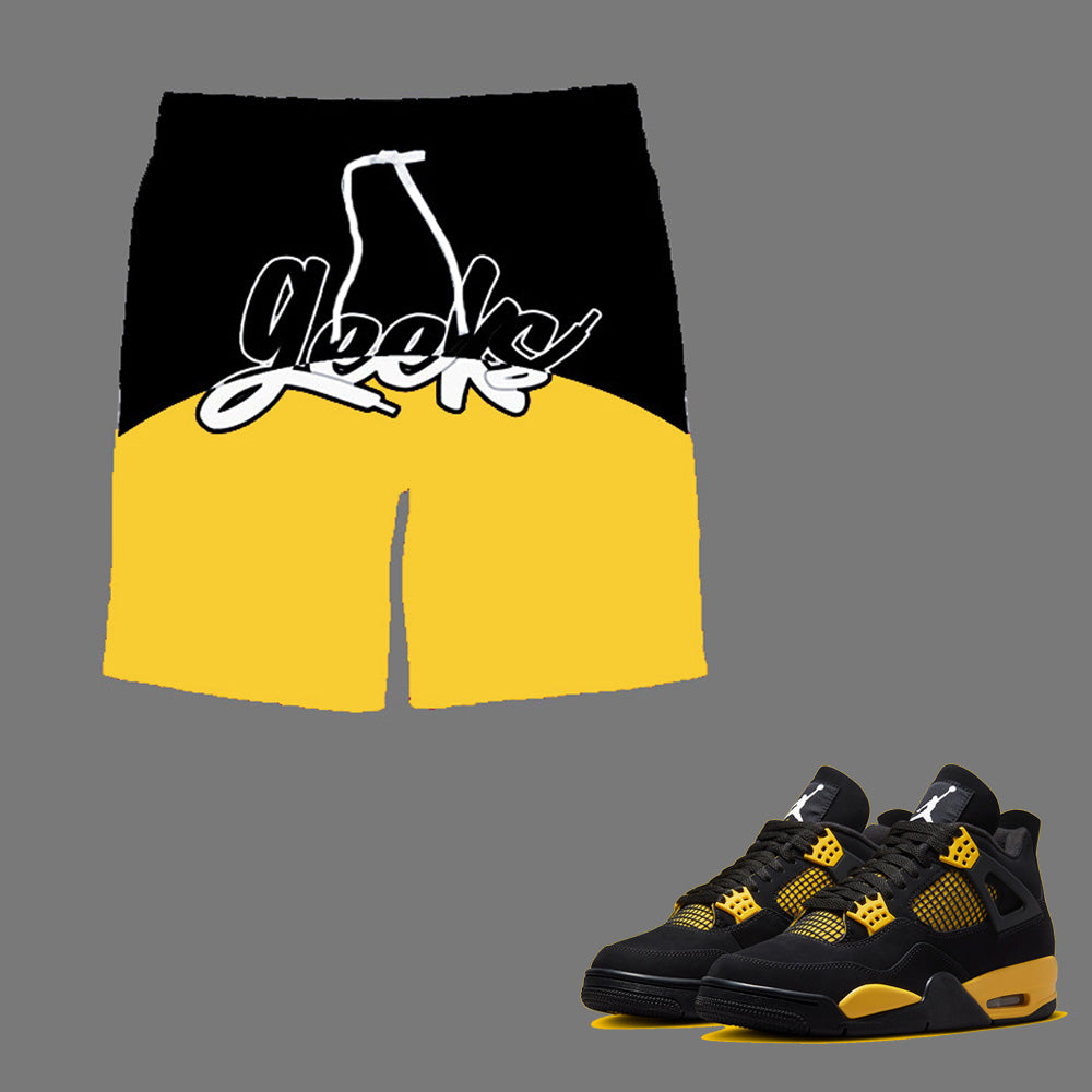 GEEKS Shorts to match Retro Jordan 4 Thunder sneakers