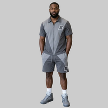 Load image into Gallery viewer, Super S Windbreaker Short Set to match Retro Jordan 5 Wolf Grey sneakers