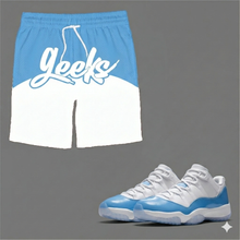 Load image into Gallery viewer, GEEKS Windbreaker Shorts to match Retro Jordan 11 Low UNC sneakers