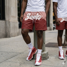 Load image into Gallery viewer, GEEKS Windbreaker Shorts to match Retro Jordan 13 Dune Red sneakers