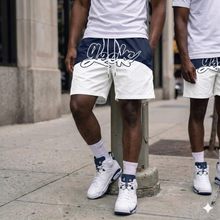 Load image into Gallery viewer, GEEKS Windbreaker Shorts to match Retro Jordan 6 Midnight Navy sneakers