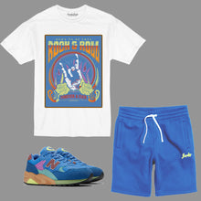 Load image into Gallery viewer, SneakerGeeks Short Set to match New Balance 580 Blue Multi sneakers