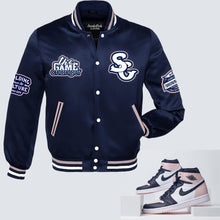 Load image into Gallery viewer, The Game Changer Satin Jacket 1 to match Retro Jordan 1 Atmosphere