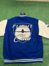 Load image into Gallery viewer, GEEKS Flight Club Varsity Jacket to match Retro 12 Blueberry - In Stock
