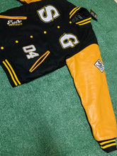 Load image into Gallery viewer, Retro University Varsity Jacket (University Gold/Black and White)
