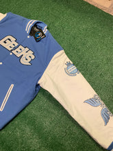 Load image into Gallery viewer, LEGEND 11 Varsity Jacket to match Retro Jordan 11 Legend Blue sneakers
