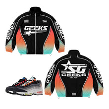 Load image into Gallery viewer, GEEKS Sportswear Hooded Windbreaker - Air Max 95 Greedy/What The 2016
