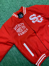 Load image into Gallery viewer, Loyalty Makes You Family Varsity Jacket to match Retro Jordan 11 Cherry - In Stock
