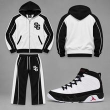 Load image into Gallery viewer, SG Mecca Hooded Sweatsuit - Jordan 9 Space Jam
