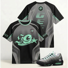 Load image into Gallery viewer, SG Track Runner Short Sleeve Bike Jersey - Air Max 95 Fresh Mint
