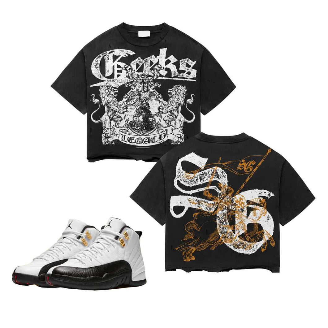 GEEKS Legacy Boxy T-Shirt to match Retro 12 Taxi sneakers