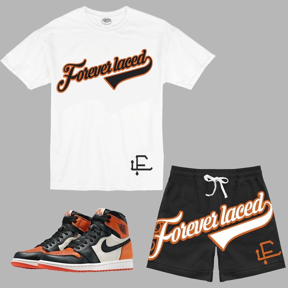 Forever Laced FL Stadium Short Sets to match Retro Jordan 1 Shattered Backboard