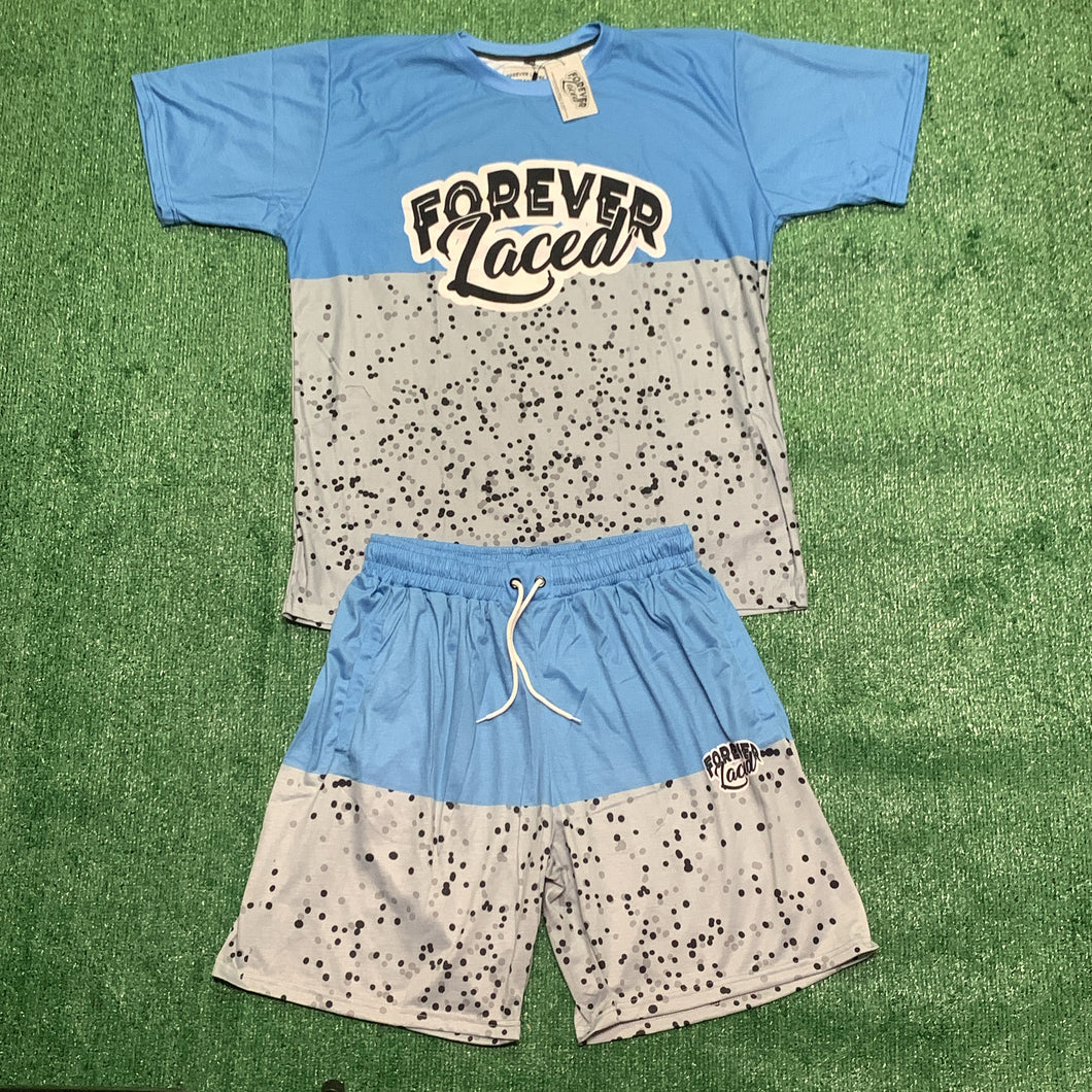 Forever Laced Short Set - University Blue