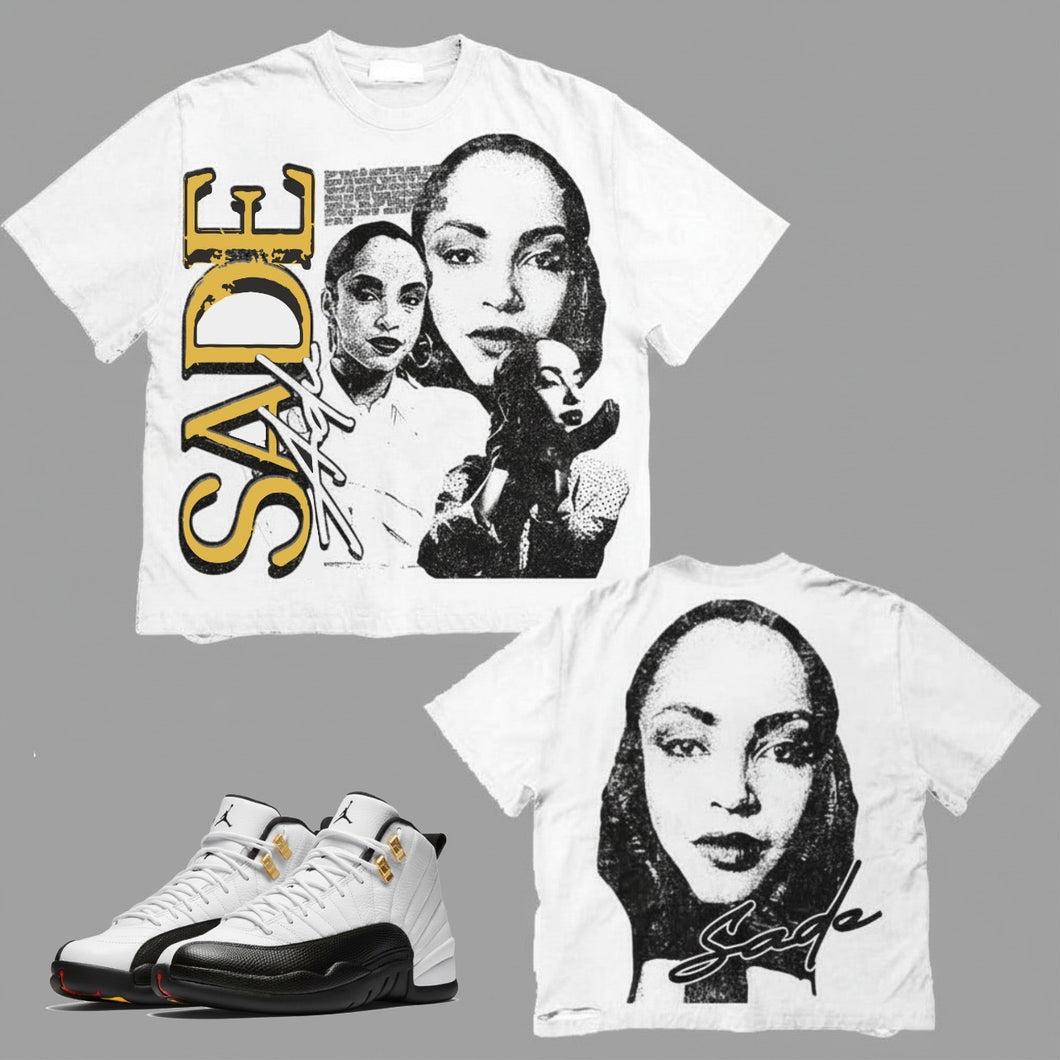 SADE T-Shirt to match Retro Jordan 12 Taxi sneakers
