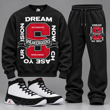 Load image into Gallery viewer, Chase Your Vision Crewneck Sweatsuit - Jordan 9 Space Jam
