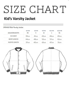 GEEKS Youth Varsity Jacket to match Retro Jordan 1 OG Bred Patent