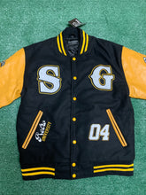 Load image into Gallery viewer, Retro University Varsity Jacket (University Gold/Black and White)
