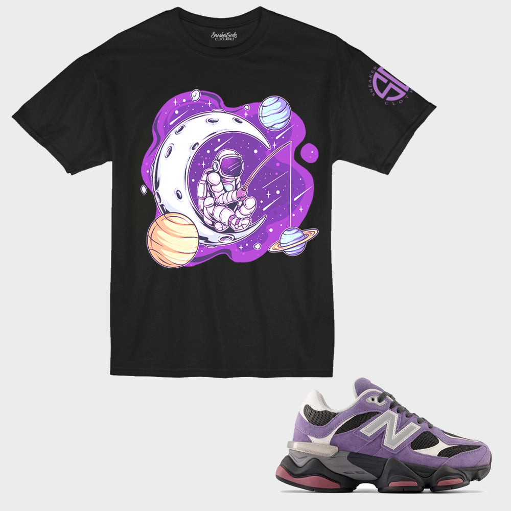 Astronaut Status T-Shirt to match New Balance 9060 Violet Noir sneakers