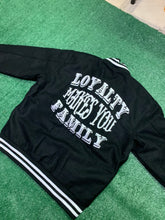 Load image into Gallery viewer, Loyalty Makes You Family Varsity Jacket to match Retro Jordan 11 Gratitude sneakers - In Stock
