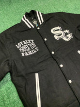 Load image into Gallery viewer, Loyalty Makes You Family Varsity Jacket to match Retro Jordan 11 Gratitude sneakers - In Stock
