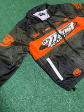 Load image into Gallery viewer, SG Most Wanted Windbreaker Set - Black/Deep Green and Orange
