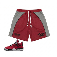 Load image into Gallery viewer, GEEKS Sportwear Nylon Shorts to match Retro Jordan 4 Toro Bravo sneakers

