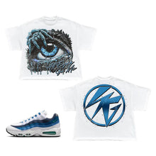 Load image into Gallery viewer, All Eyes On Me T-Shirt to match Air Max 95 Slate sneakers
