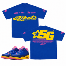 Load image into Gallery viewer, SG Most Wanted T-Shirt to match Retro Jordan 3 Brazil sneakers
