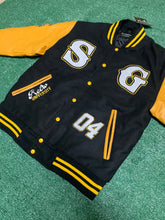 Load image into Gallery viewer, Retro University Varsity Jacket (University Gold/Black and White)
