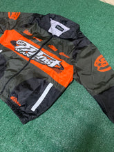 Load image into Gallery viewer, SG Most Wanted Windbreaker Set - Black/Deep Green and Orange
