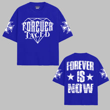 Load image into Gallery viewer, Forever Laced - Forever Is Now Premium Boxy T-Shirt (Royal Blue/White) In Stock
