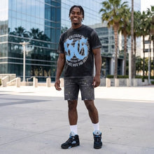 Load image into Gallery viewer, We Are The Culture Sunfaded Boxy T-Shirt - Black University Blue
