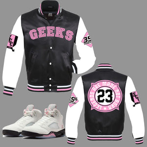 LEGENDS ARE MADE Satin Jacket to match Retro Jordan 5 OG 35th Anniversary sneakers