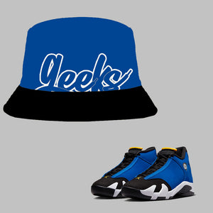 GEEKS Bucket Hat to match Retro Jordan 14 Laney sneakers