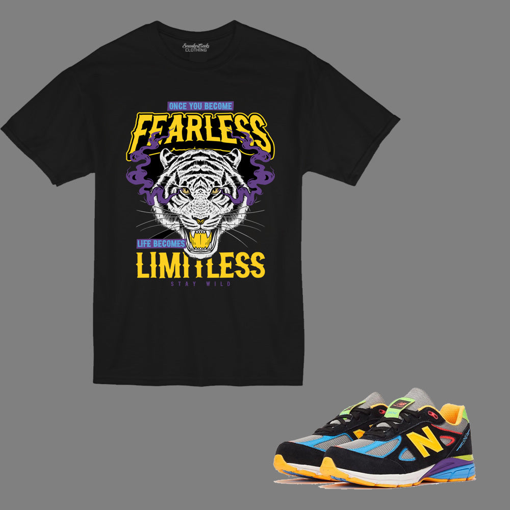 Fearless T-Shirt to match New Balance 990v4 Wild Style sneakers