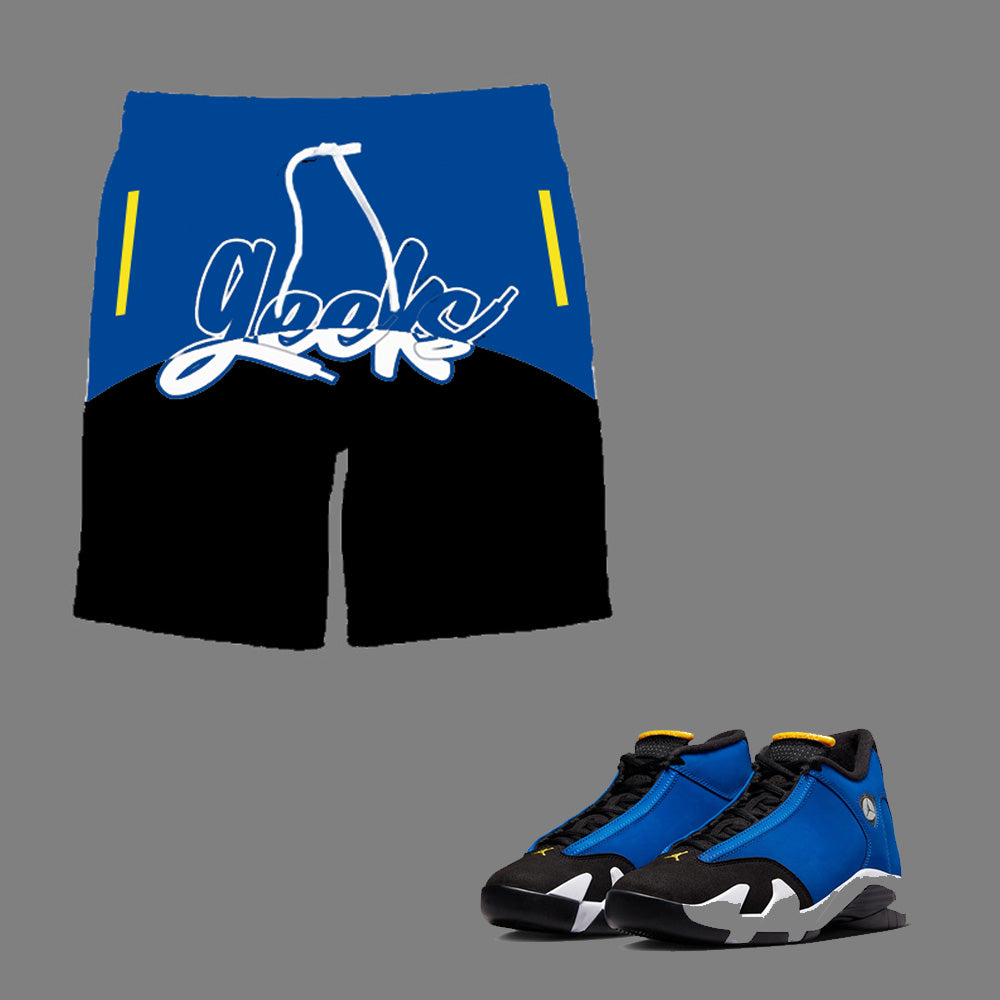 GEEKS Shorts to match Retro Jordan 14 Laney sneakers