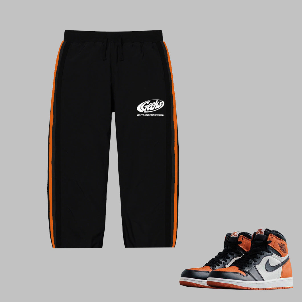 GEEKS Belted Track Pants to match Retro Jordan 1 Shattered Backboard sneakers