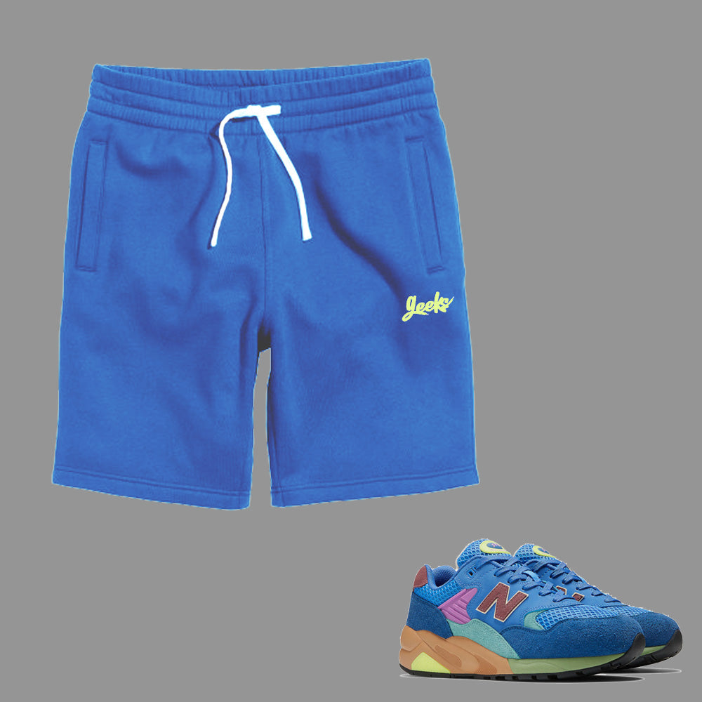 GEEKS Shorts to match New Balance 580 Blue Multi sneakers