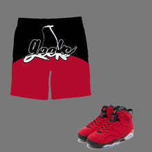 Load image into Gallery viewer, GEEKS Bold Shorts to match Retro Jordan 6 Toro Bravo sneakers
