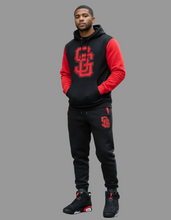 Load image into Gallery viewer, SG Giants Hooded Sweatsuit to match Retro Jordan 6 Infrared Salesman sneakers
