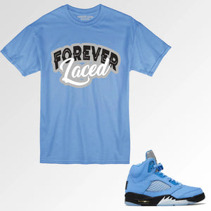 Forever Laced T-Shirt to match Retro Jordan 5 SE UNC