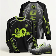 Load image into Gallery viewer, SG Track Runner Long Sleeve Bike Jersey - Air Max 95 Neon
