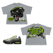 Load image into Gallery viewer, Black Panther Party T-Shirt 2 - Air Max 95 Neon

