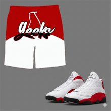Load image into Gallery viewer, GEEKS Shorts to match Retro Jordan 13 OG Chicago sneakers
